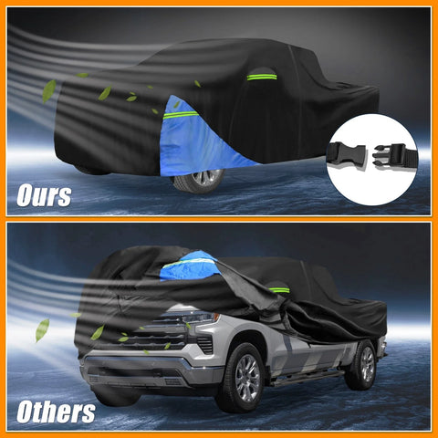 Chevrolet Silverado Oxford Cloth Black Waterproof Car Cover