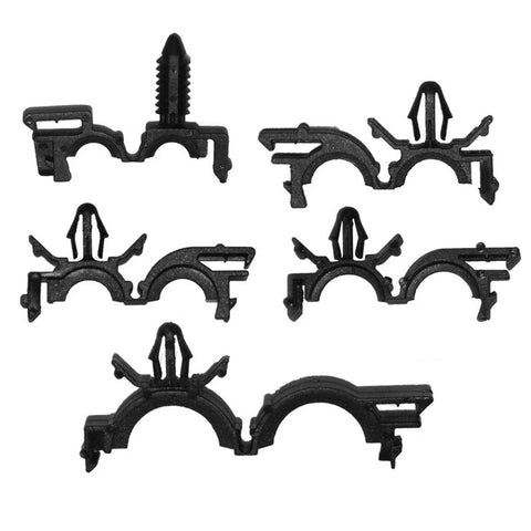 GM Mazda - Black 125 x Car Wiring Harness Fastener Clips
