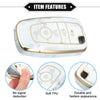 Ford Smart Key 5 Button - Durable TPU Gray Key Fob Cover