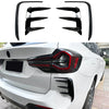 For 2022-23 BMW X3 G01 LCI M-Sport Gloss Black Rear Bumper Vent Side Canards