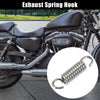 Motorcycles Exhaust Pipe Spring Hook 43mm 1.69" Stainless Steel Silver Tone