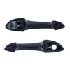 BMW X5 Set of 2 Front Left & Right Door Handles Outer Black (2000-2007)