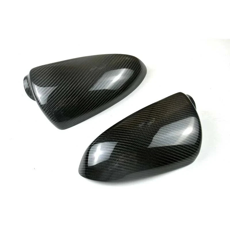 Smart Fortwo 2009-2014 Real Carbon Fiber Add-on Side Mirror Shell Cover Caps