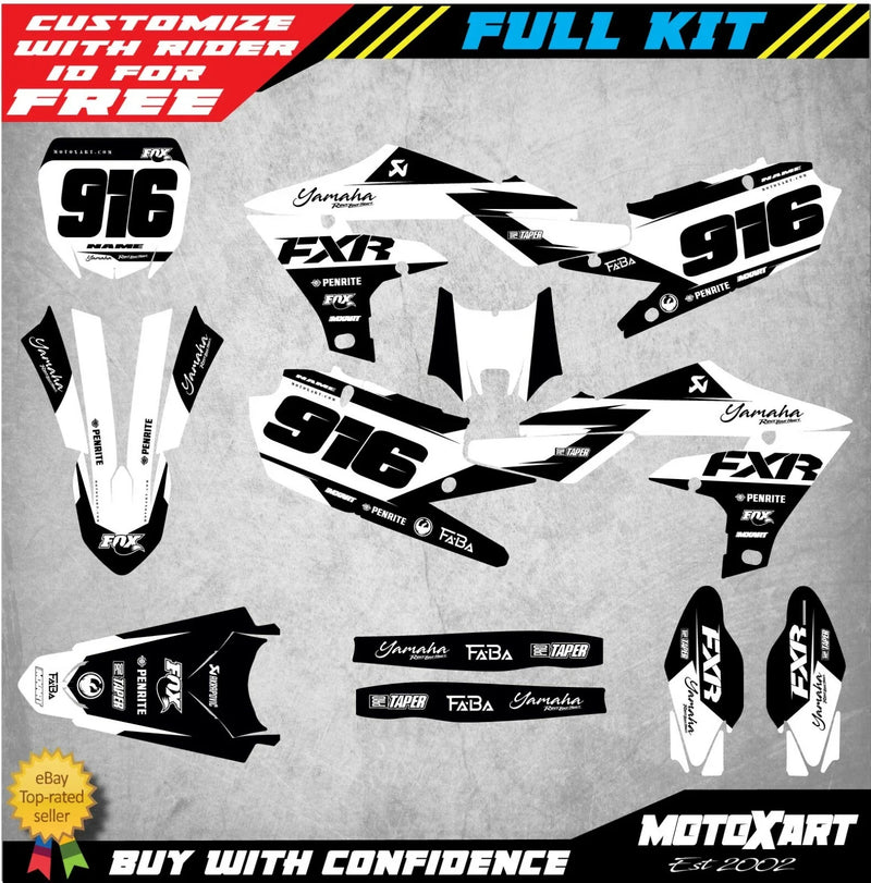 Yamaha YZ 450F (2018-2020) BURN STYLE Stickers Custom Graphics Kit