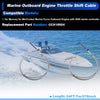 Marine Outboard 2 x Boat Throttle Shift Control Cable
