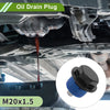 Car Motorcycle 2 x M20x1.5 Aluminum Oil Drain Plug with Gasket