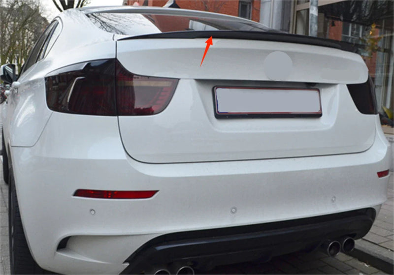 BMW X6 E71 E72 Glossy Black Rear Boot Spoiler Wing ABS (2008-2014)