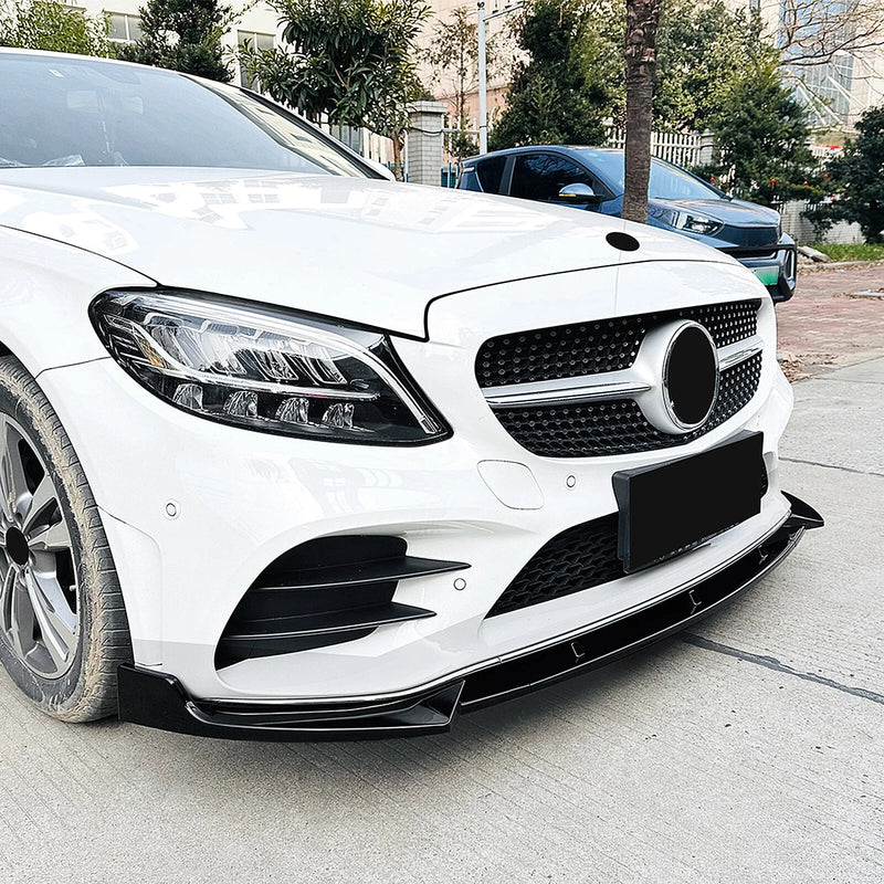 Benz C Class W205 Bumper Spoiler Lip Splitter (2019-2021)