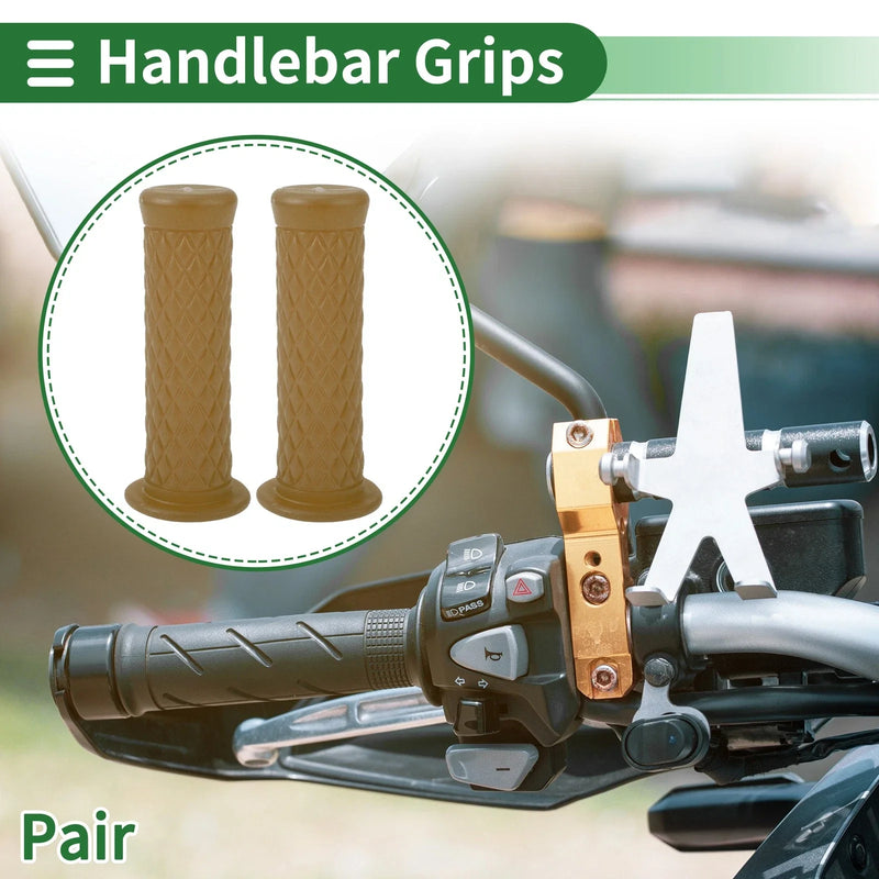 Make Model 25mm / Hand Grips / Motorcycle End Grips TPU Light Brown