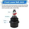Jeep Cherokee KL Series 2 x Front Lower Ball Joints (2014-2018)