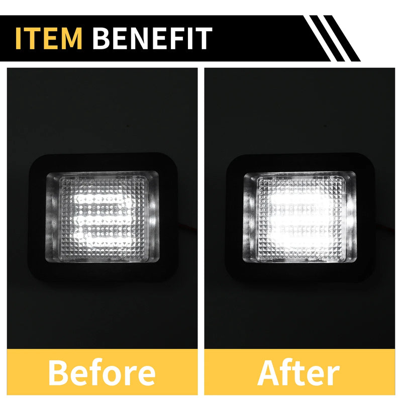 Ford F-150 (2015-2023) Clear Lens 2 x License Plate Light Tag Lamps