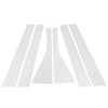 Honda Fit (2007-2008) Chrome Silver Tone 6 Pcs Door Pillar Window Trim