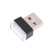 Car Interior Atmosphere - White 2 x Mini Flexible USB LED Lights