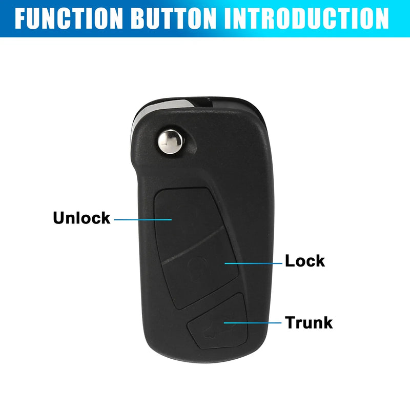 Ford Ka (2008-2016) - 1 x Shell Remote Control Key Fob Case