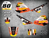 Yamaha PW Pee Wee 80 Stickers Decals Custom Graphic Kit BLAZE STYLE