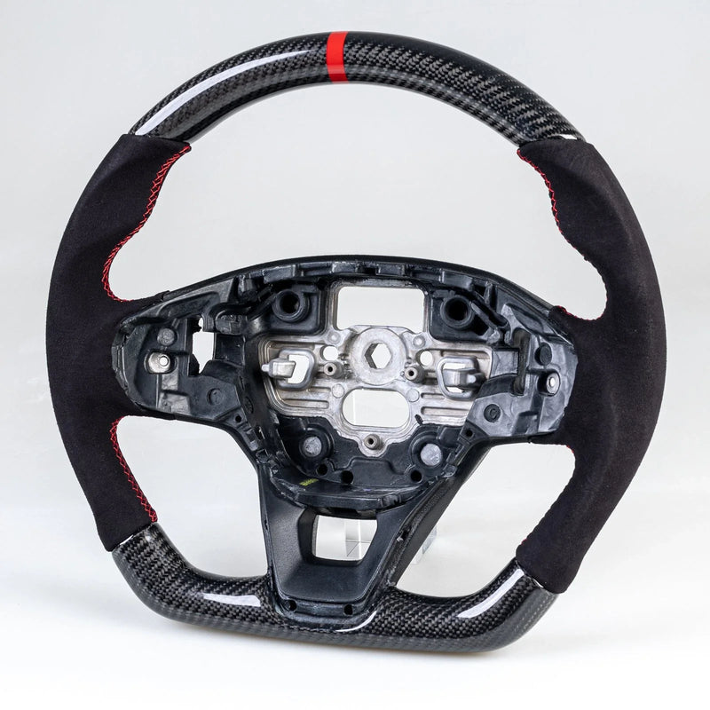 Ford Bronco Sport Steering Wheel Carbon Flat Bottom Suede (2021-2024)