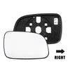 Jeep Heated Right Side Rearview Mirror Glass with Backing Plate