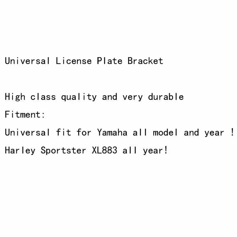 Yamaha YZF R1 R6 Sportster XL883 1200 License Plate Holder (2000-2023)