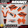 KTM EXC HOSTILE Style Decal Sticker Kit (2008-2011)