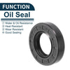 Oil Seal 5Pcs Seal Ring Rotary Shaft Seal NBR Rubber 26x48x10mm Black