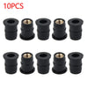 Motorcycle Rubber ATV Panel Nuts 5mm 10 x