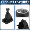Peugeot 206 (2005-2008) Black Blue 5 Speed Gear Shifter Knob & Cover