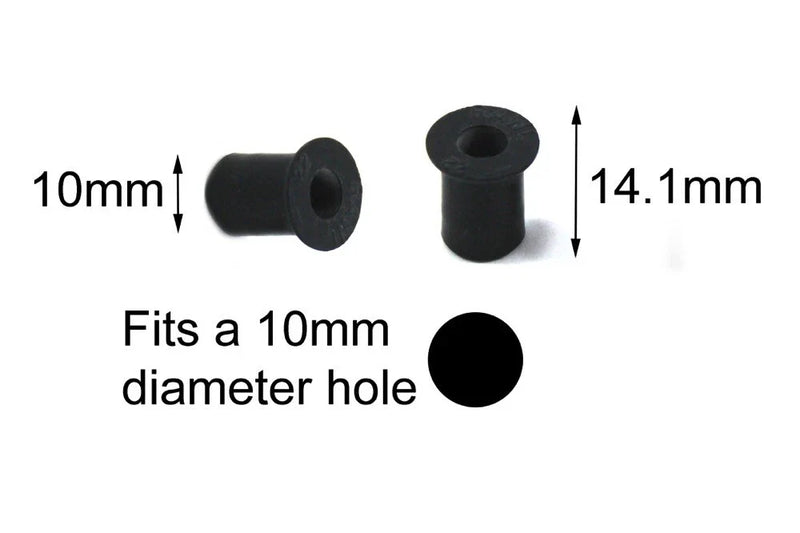 Lotus Elise VX220 50x Rubber Well Nuts 5mm Thread 10mm O/D (2000-2004)