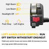 Yamaha YFZ450 Left Handlebar Control Start Kill Switch (2004–2005)