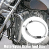 Braided Brake Clutch Oil Hoses Ends / 60cm 23.62in 10mm / ATV