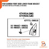 Toyota Hilux Vigo MK6 MK7 SR5 Black Tweeter Mould Frame Bracket (05-14)