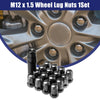 Honda, Chevy, Nissan M12x1.25 Wheel Hub Lug Nuts  Black (various)