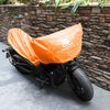 M Motorcycle Cover Half Cover Outdoor Waterproof Rain Dust Protector Orange