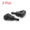 Jeep Black Plastic Windshield Washer Wiper Nozzles