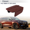 BMW X7 Red 1 x Pair Car Center Console Cover with Storage Bag (2019-2023)