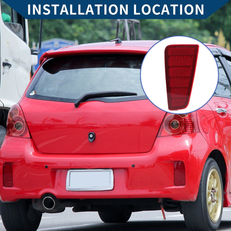 Toyota Yaris Rear Left Bumper Reflector (2012–2014)