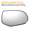 Honda Odyssey Left Right White Mirror Glass Pair w/ Back Heated (2006-2008)