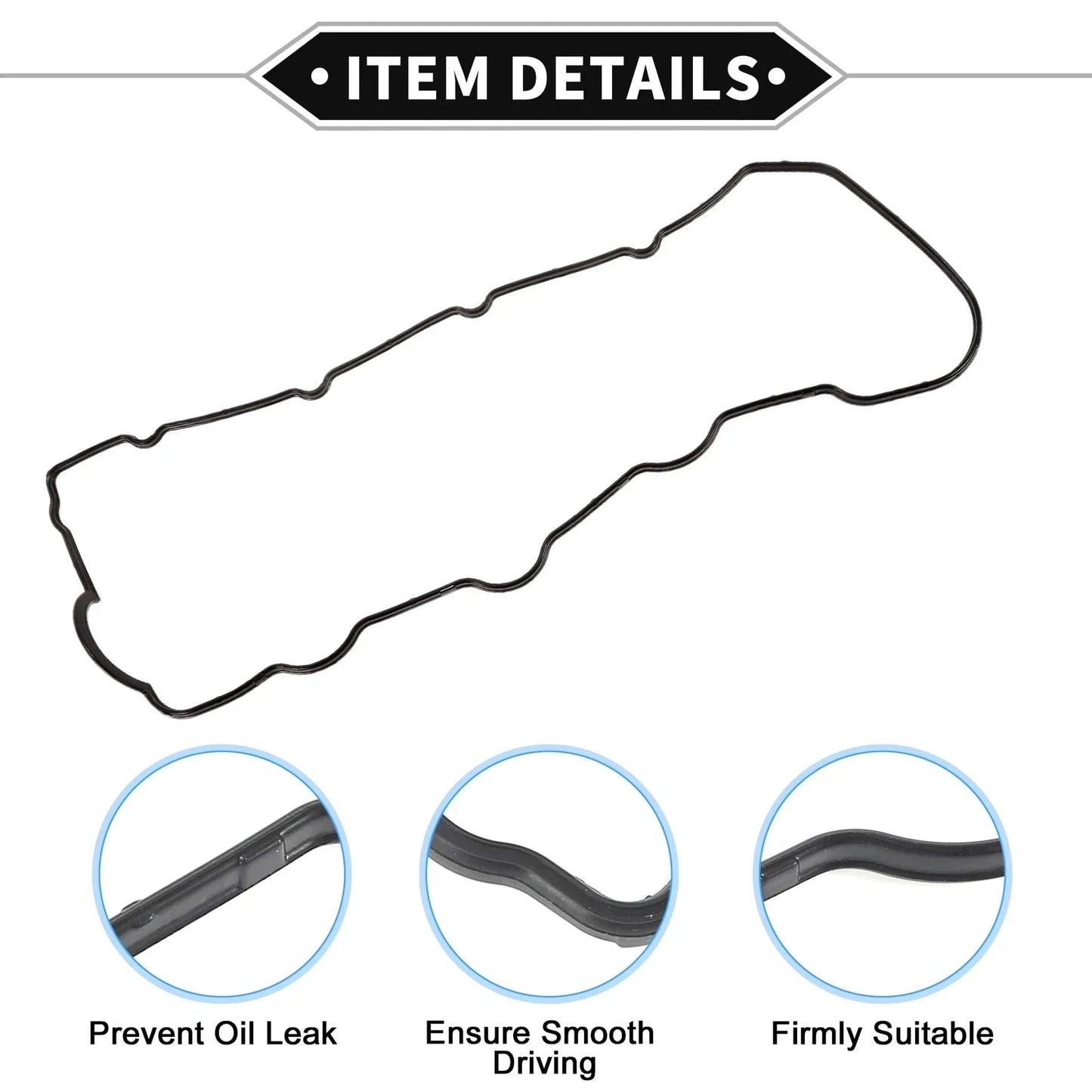 Valve Cover Gasket for Toyota Landcruiser KDJ90 3.0TD D4D (1998-2007)