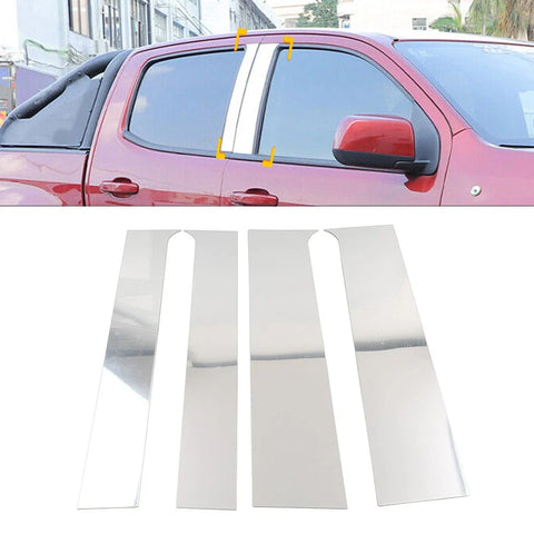 Chevrolet Colorado, GMC Canyon (2015-2022) 4pcs Window Pillar Post Door Trim