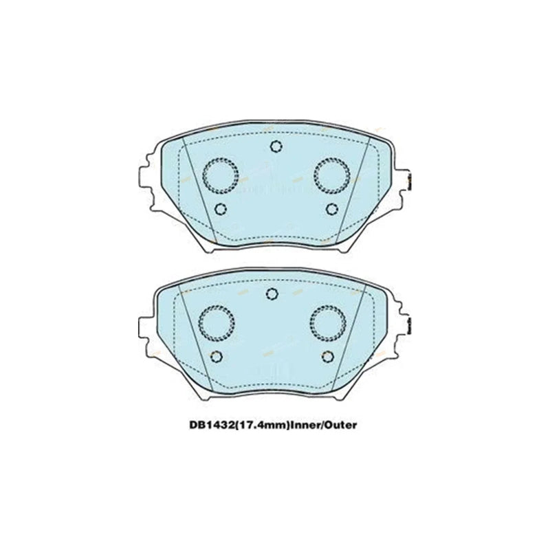 RAV4 ACA20 21 22 23 4WD Front Disc Brake Pads (2000–2006)
