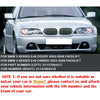 BMW E46 325Ci 330Ci 2 x DR LCI Matte Black Front Kidney Grill (2003-2006)