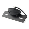 Cafe Racer LED Brake Tail Light License Plate Mount