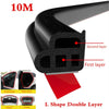 Car Front Rear Door Trunk Hood Protector Rubber 10M Seal Strip Trim