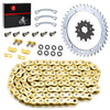 Yamaha Warrior 350 89-04 Gold O-Ring Chain 98 Links & Drive Sprocket Kit