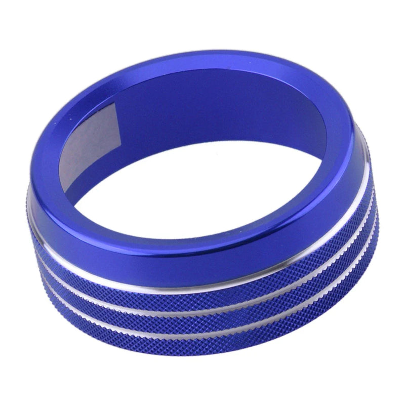 Dodge Durango 3 x Blue Air Condition Audio Switch Knob Trim Rings (2014-2019)