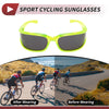 Motorcycle Riding Goggles Gray Lens Green Frame Triacetyl Cellulose
