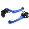 Suzuki RM125 RM250 RM85 Blue Pivot Brake Clutch Levers (2001-2008)