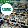Oil Seal 5 Pcs Seal Ring Rotary Shaft Seal TPU 18x28x5mm High Pressure Green