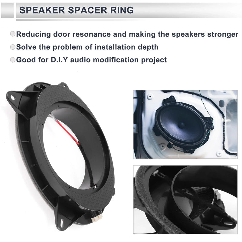 Toyota   Set Speaker Spacer Adapter 6x9" to 6.5"