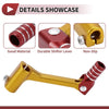 Bosuer Cheetah Gold Tone Red Gear Shifter Lever