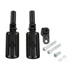 Harley Softail Slim FLS (2012-2017) FLSTSB Black Passenger Footpeg Mounts (2008-2011)